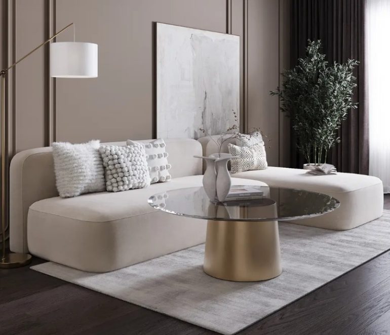 Топ трендов: модульные диваны в дизайне гостиной 2025 года