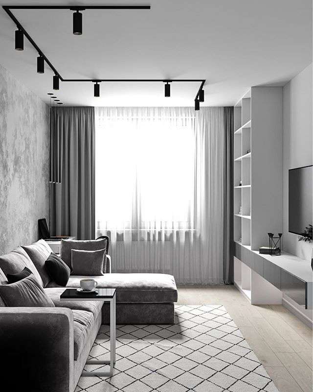 16 фото интерьера гостиной в серых тонах: оформление, зал в серых тонах