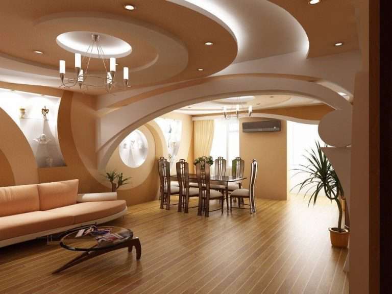 Дизайн потолка в зале, особенности и возможные варианты