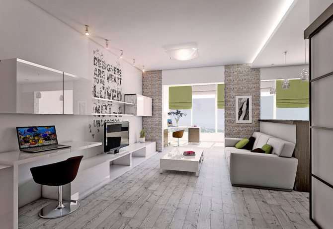 Дизайн типовой двухкомнатной квартиры — большой выбор стилей