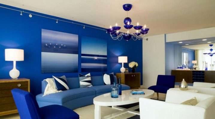 Интерьер синей гостиной (50 фото): сочетания с другими оттенками цветами в дизайне